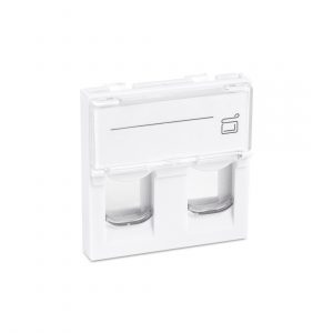 Лицевая панель LY-FP66 45x45мм со шторкой на 2 модуля — изображение 21